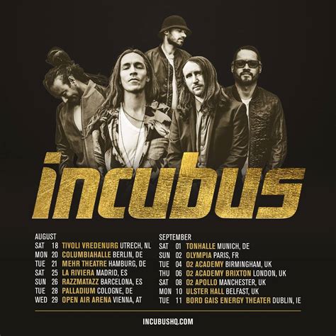 INCUBUS concert flyer from the 90's - www.tinytilemosaics.com