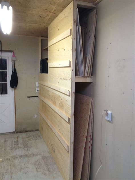 Sheet Good Storage and French Cleats | Plywood storage, Garage organization tips, Garage design