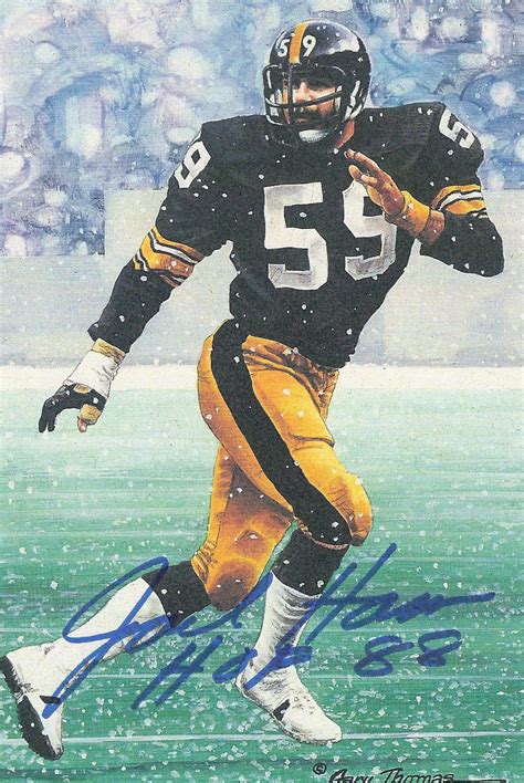 Autographed Jack Ham Goal Line Art Card - Main Line Autographs