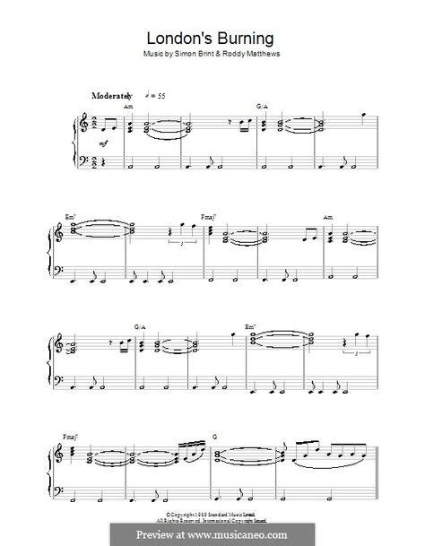 Theme from London's Burning | Digital sheet music, Sheet music, Music