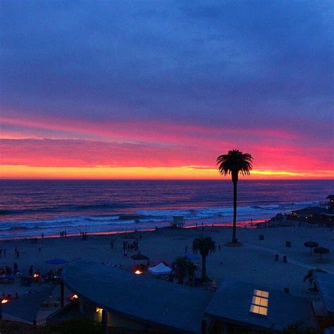 Moonlight Beach sunset Beach Sunset, Sunrise Sunset, Cardiff By The Sea, Encinitas, San Diego ...