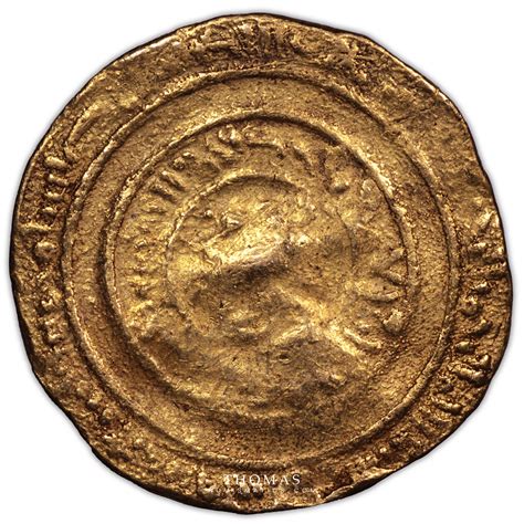 gold islamic coin kingdom jerusalem imitative bezant - 2 - Thomas Numismatics