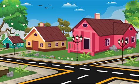 Cartoon Town Background - vrogue.co