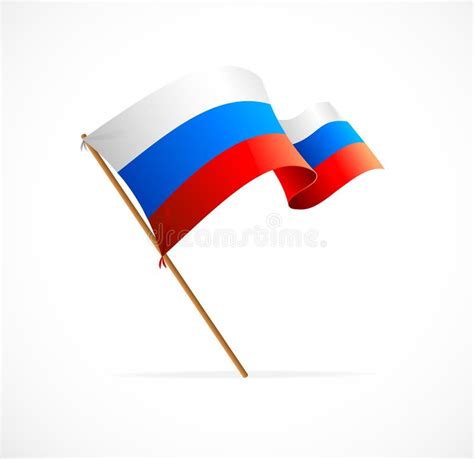 Bandera De Rusia Del Ejemplo Del Vector Ilustración del Vector ...