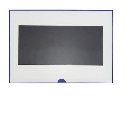 PrimeMatik - Magnetic label with blue frame and magnet signboard 220x158 mm