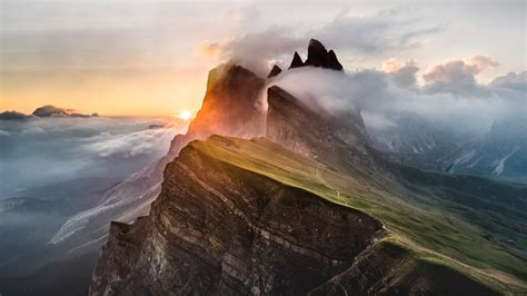 Dolomites Mountain Range Wallpaper, HD Nature 4K Wallpapers, Images and ...