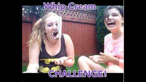 The Whip Cream Challenge!!! - YouTube