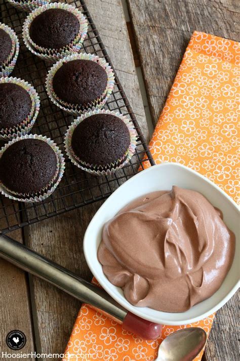 Chocolate Mousse Cupcake Filling Recipe - Hoosier Homemade