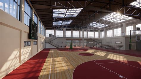 Basketball Multi Purpose Gym Building 3D model | CGTrader