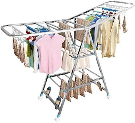 Cloth Drying Stand Rack Clothes Dryer Laundry Hanger Stand Folding 3 ...