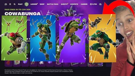 RANDOM NINJA TURTLE SKINS CHALLENGE : CAN GET A VICTORY ROYALE USING ...