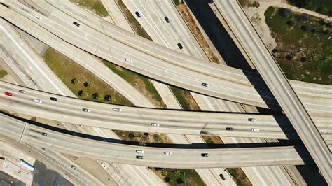 Aerial View Of A Freeway · Free Stock Video