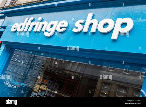 The Edinburgh Fringe Festival shop on the Royal Mile, Edinburgh Stock ...