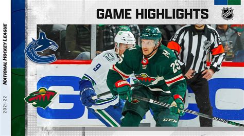 Canucks @ Wild 4/21 | NHL Highlights 2022 - Win Big Sports