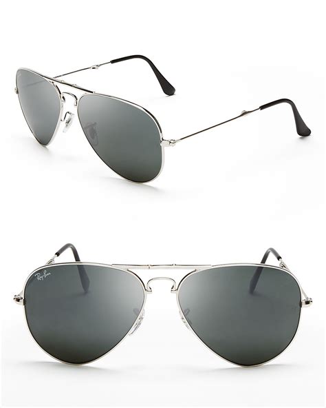 Lyst - Ray-Ban Foldable Mirror Aviator Sunglasses in Metallic for Men