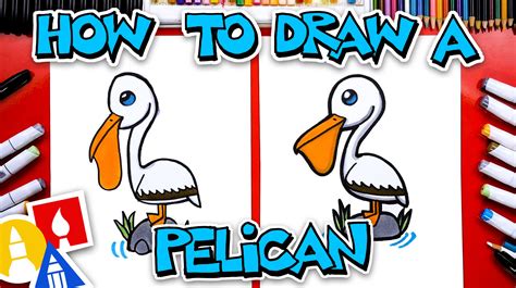 How To Draw A Cartoon Pelican - Art For Kids Hub