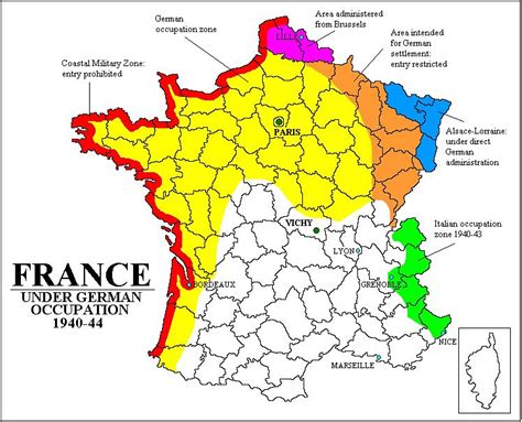 France under German occupation, 1940-1944 : MapPorn