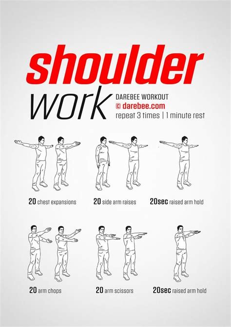 100 Office Workouts | Shoulder workout, Chest and shoulder workout ...