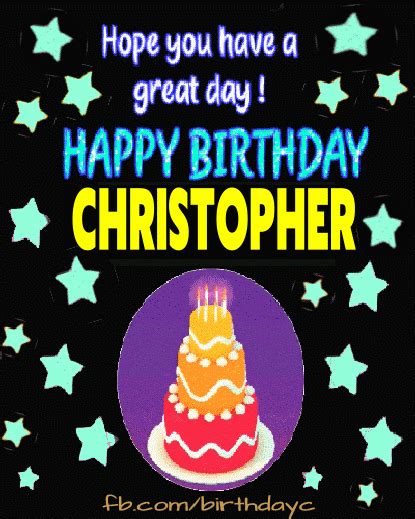 Happy Birtdhay CHRISTOPHER GIFs | Birthday Greeting | birthday.kim