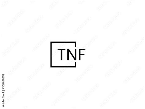 TNF letter initial logo design vector illustration Stock Vector | Adobe ...