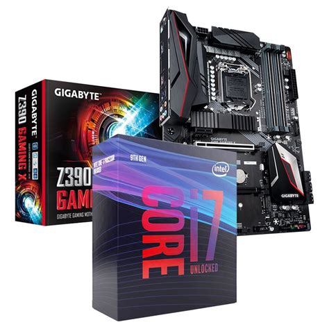 Bundle Deal: Intel Core i7 9700K CPU + Gigabyte Z390 GAMING X ATX Motherboard - AC18815+AC18325 ...