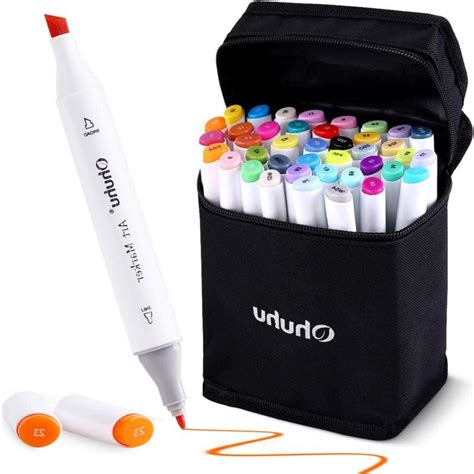 Ohuhu40Color Alcohol Markers Dual Tips Permanent Art Markers