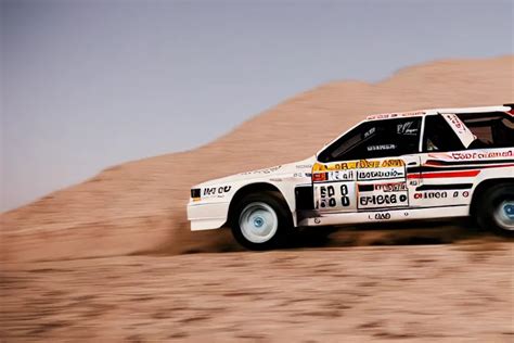 Audi quattro rally car driving thru the desert. | Stable Diffusion ...