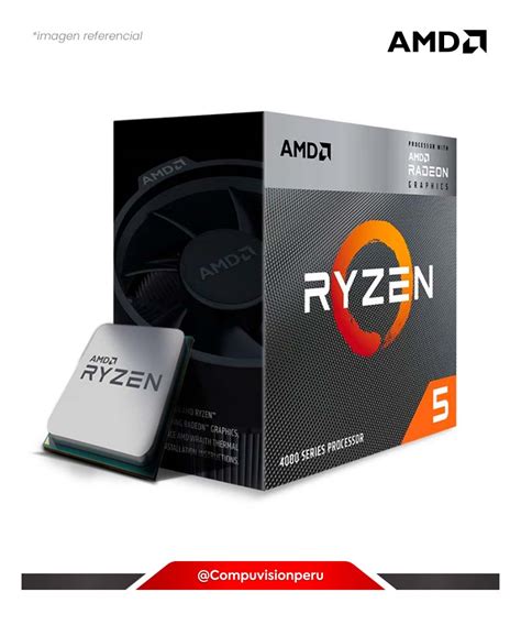 CPU AMD RYZEN 5 4600G 6N 12 TH AM4 3.7GHZ 11MB TDP 65W RADEON GRAPHICS ...