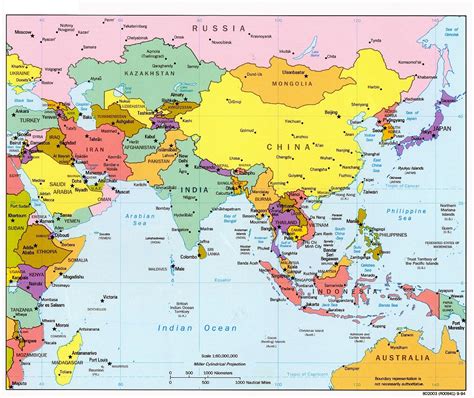 Political Map of Asia With Countries and Capitals [PDF]