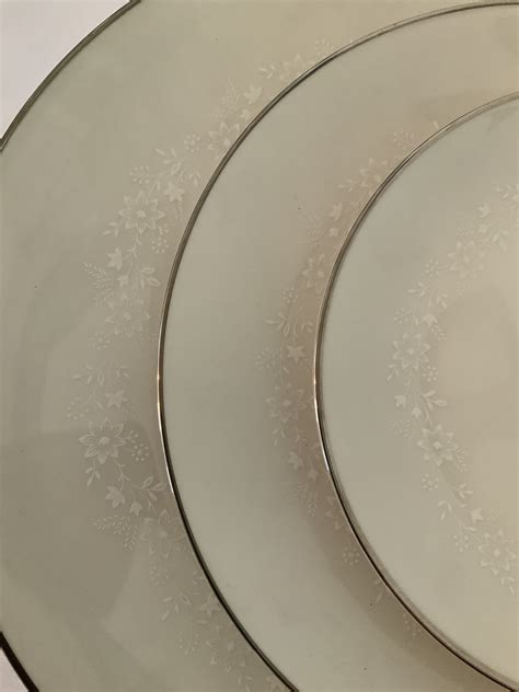 Noritake Ivory China Platinum montblanc 3 Piece Place Setting. Very ...