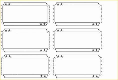 Free Printable Ticket Template Of Printable Raffle Tickets Blank Kids Google Search ...