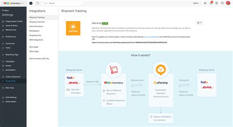 Track your shipment in real time with AfterShip | Zoho Inventory