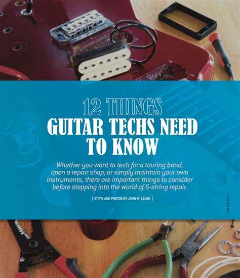 12 Things Guitar Techs Need to Know - Premier Guitar