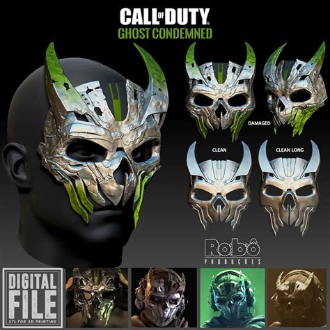 Ghost Condemned Operator Simon Riley Mask Call of Duty - Etsy