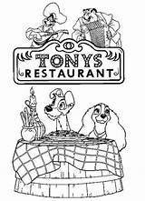 Candlelight Dinner At Tony’s Restaurant coloring Page  Download Print sketch template