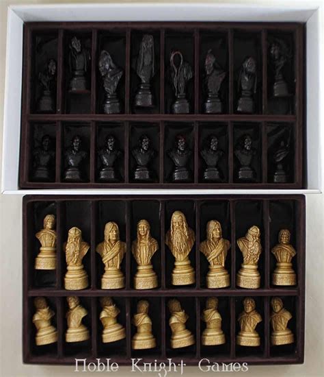 Studio Anne Carlto Chess Lord of the Rings Chess Set w/Wenge & Maple Boa Box NM | eBay Chess ...