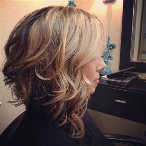 Gallery For > Curly Long Inverted Bob Hairstyles