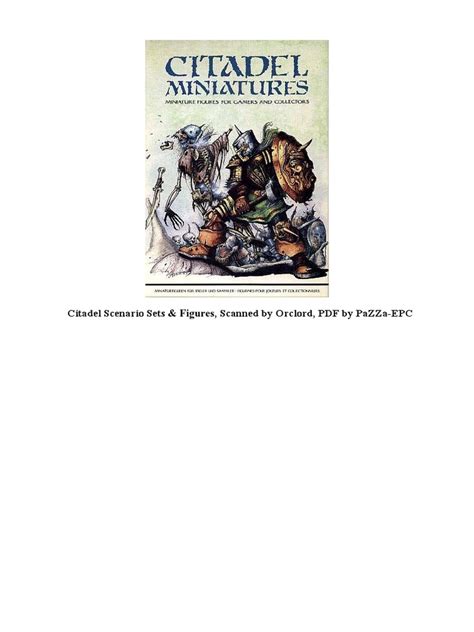 Citadel Miniatures Catalogue - Miscellaneous Figures & Set | PDF