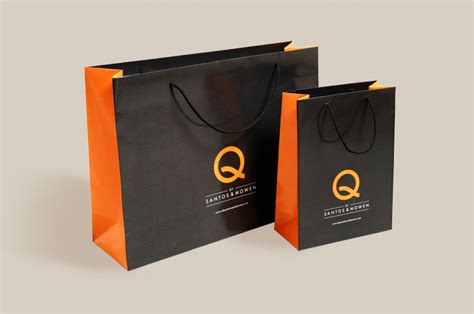 Quality Printed Luxury Paper Carrier Bags | Rope Handles | Any Design ...