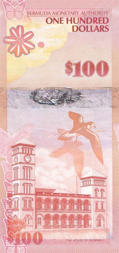 My Currency Collection: Bermuda Currency 100 Dollars banknote 2009 Red ...