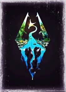 Skyrim Logo Art | Skyrim wallpaper, Skyrim wallpaper iphone, Skyrim drawing