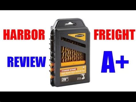 HARBOR FREIGHT REVIEW: 29pc Drill Bits - YouTube