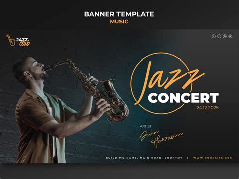 Music banner template by BLACKhammerOP on Dribbble