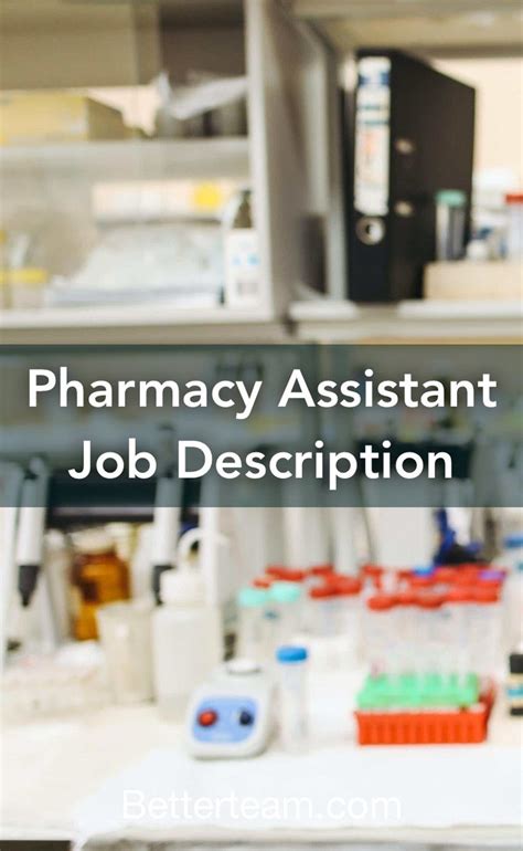 the pharmacy assistant interview questions are in front of an image of laboratory equipment and ...