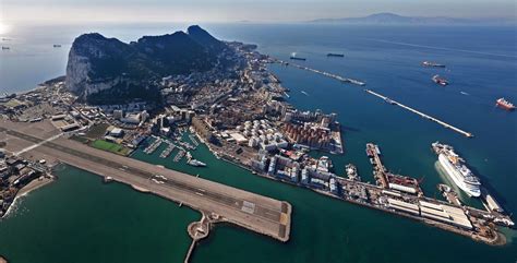 Cruise port, Aerial view, Rock of gibraltar