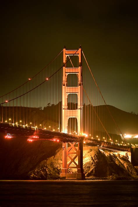 Golden Gate Bridge during Night Time · Free Stock Photo