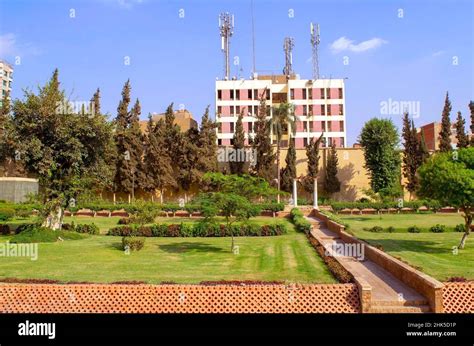 Cairo - Egypt - October 4, 2020: Garden of Abdeen Royal Palace with ...