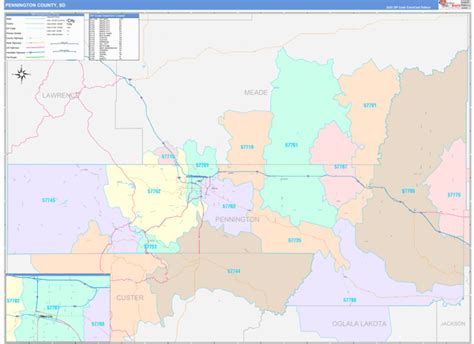 Maps of Pennington County South Dakota - marketmaps.com