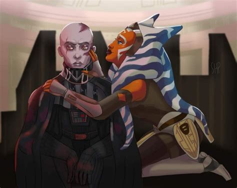 Anakin Skywalker (Darth Vader) and Ahsoka Tano | Star wars painting ...