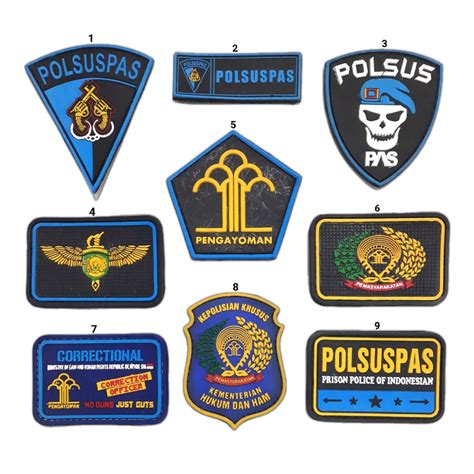 Jual Patch Rubber Logo POLSUSPAS Pengayoman / Emblem Logo Polsuspas ...